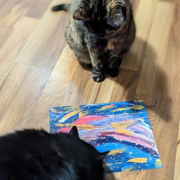 Poster Print - "Acrylic Cosmos" by RachelLee - Picture 4 of 4